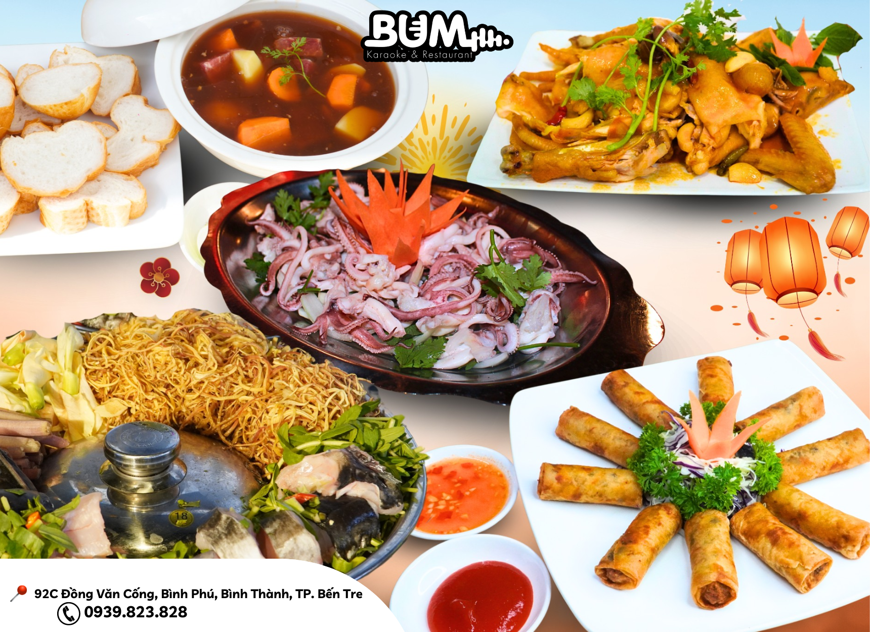 Thực đơn đa dạng & chất lượng - Nhà hàng Karaoke Bum